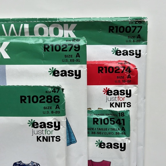 Lot of 5 Easy Sewing Patterns - Unused uncut Sewing pattern some just for knits - Picture 2 of 15